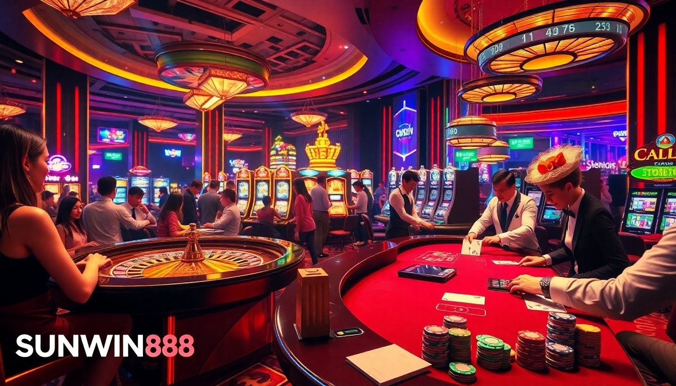 Capture an exhilarating moment at SUNWIN 88 where players win big at the roulette table, surrounded by an opulent casino atmosphere.